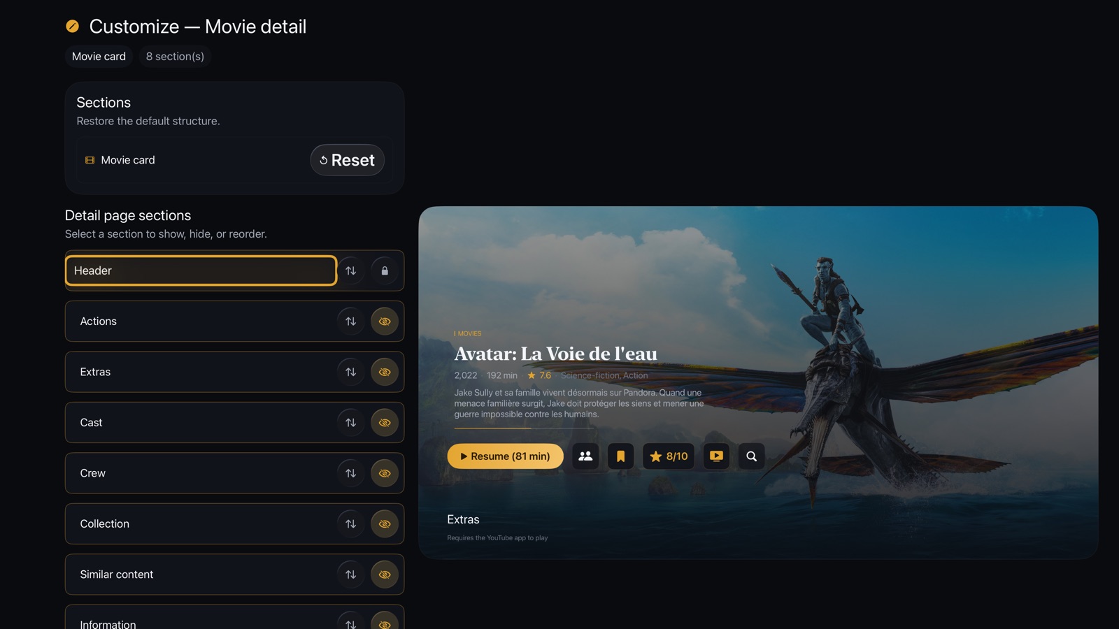 Detail editor